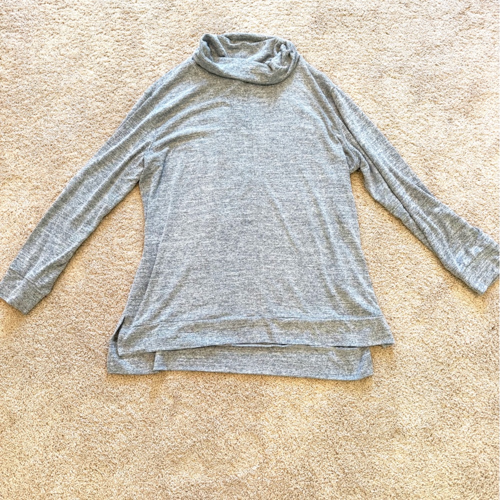 A New Day Heathered Gray Knit Turtleneck XXL